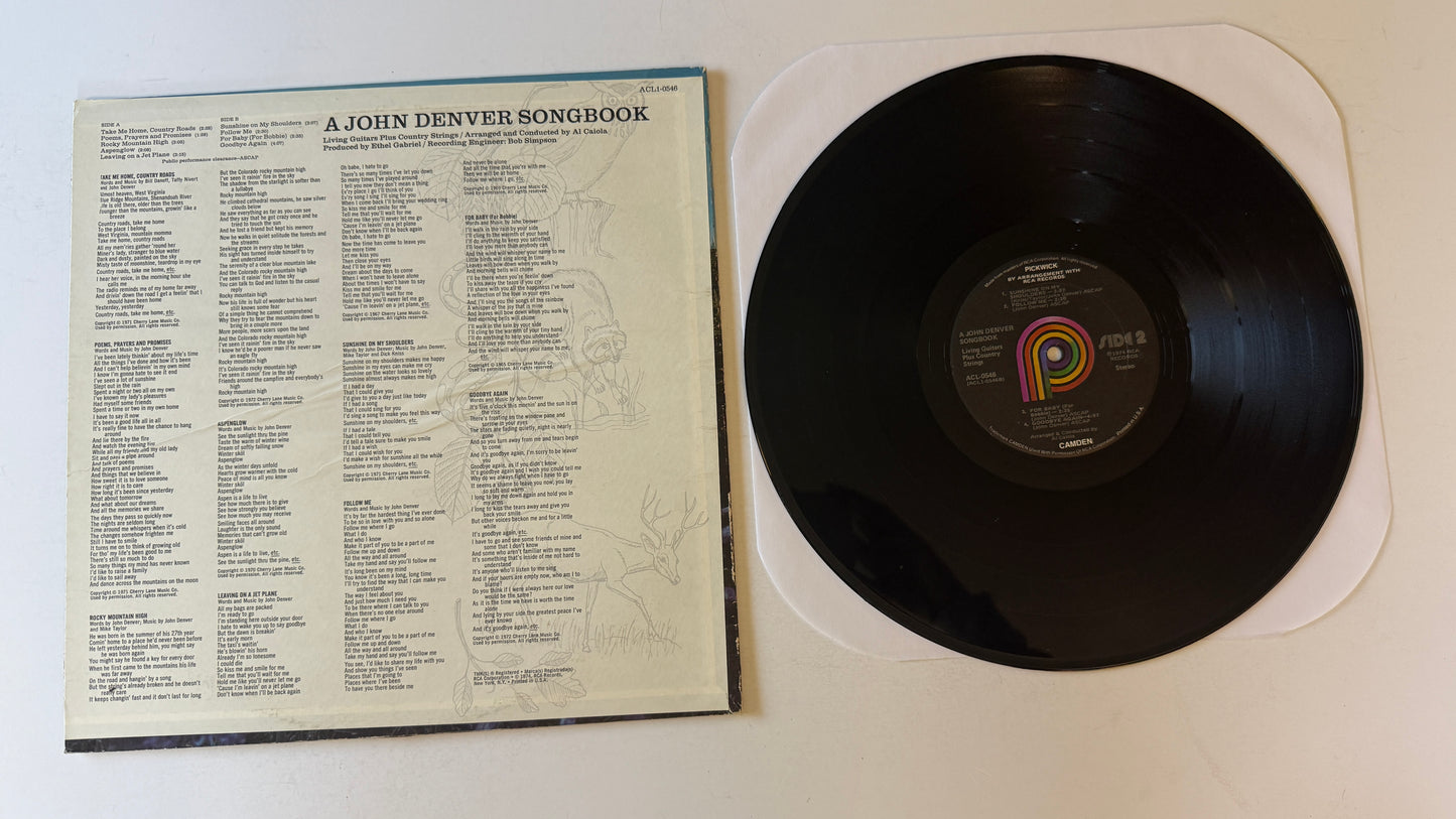 Living Guitars A John Denver Songbook Used Vinyl LP VG+\VG