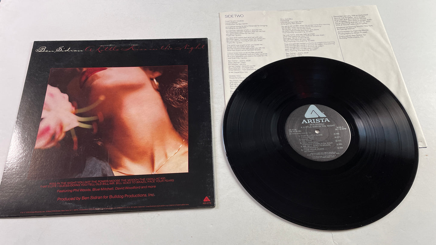 Ben Sidran A Little Kiss In The Night Used Vinyl LP VG+\VG+