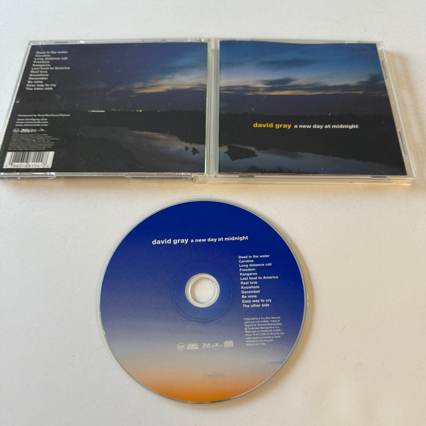 David Gray A New Day At Midnight Used CD VG+\VG+
