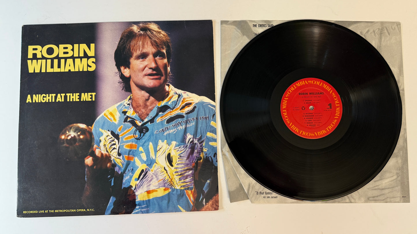 Robin Williams A Night At The Met Used Vinyl LP VG+\VG