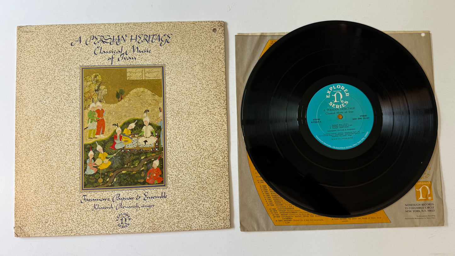 Faramarz Payvar & Ensemble A Persian Heritage (Classical Music Of Iran) Used Vinyl LP VG+\VG