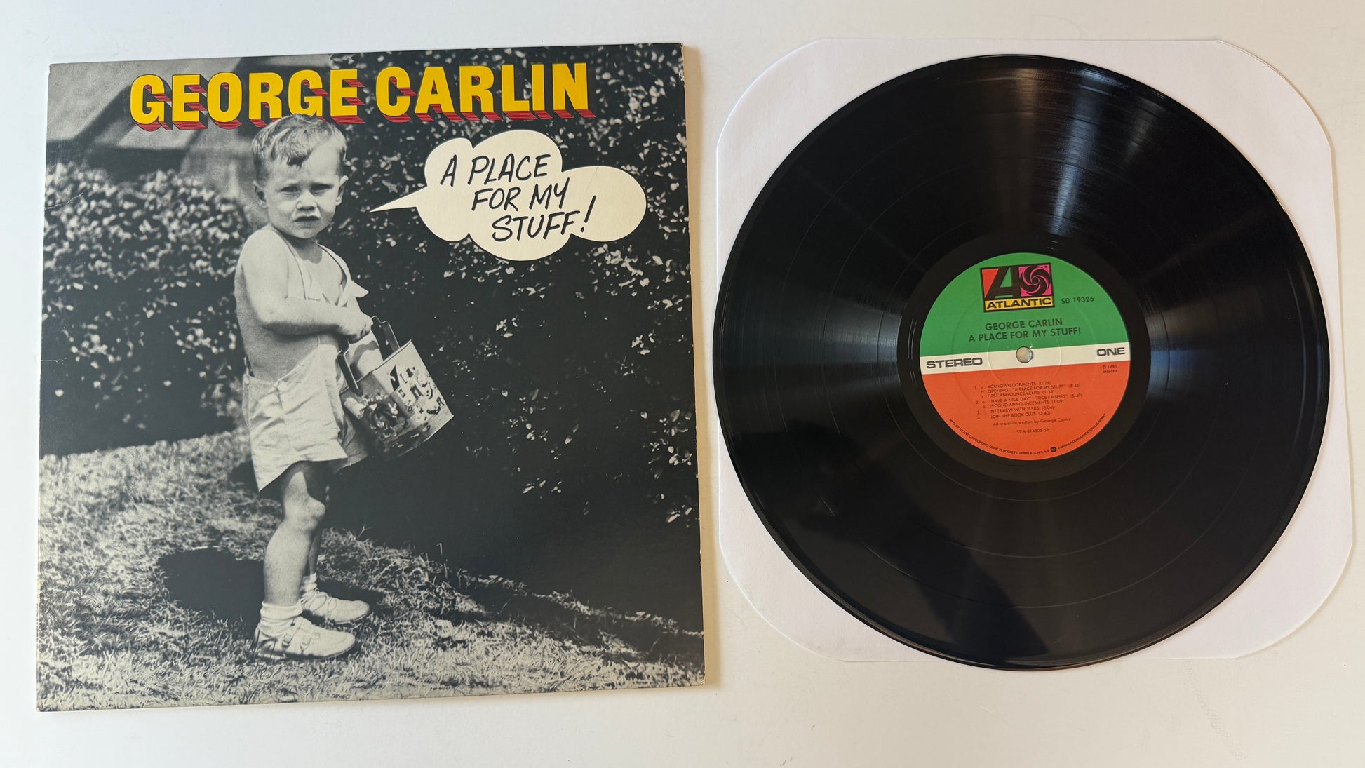 George Carlin A Place For My Stuff Used Vinyl LP VG+\VG
