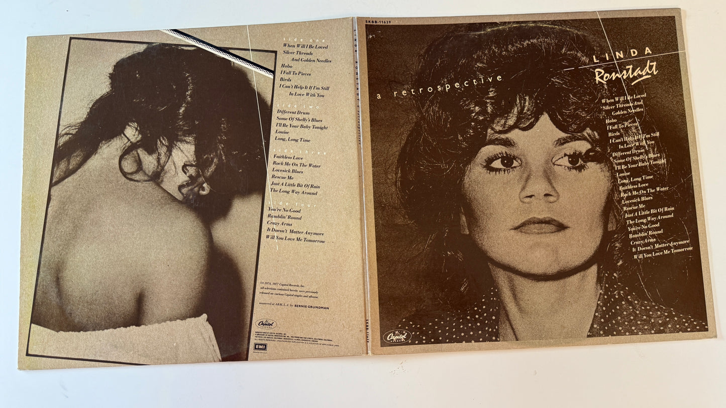 Linda Ronstadt A Retrospective Used Vinyl 2LP VG+\VG