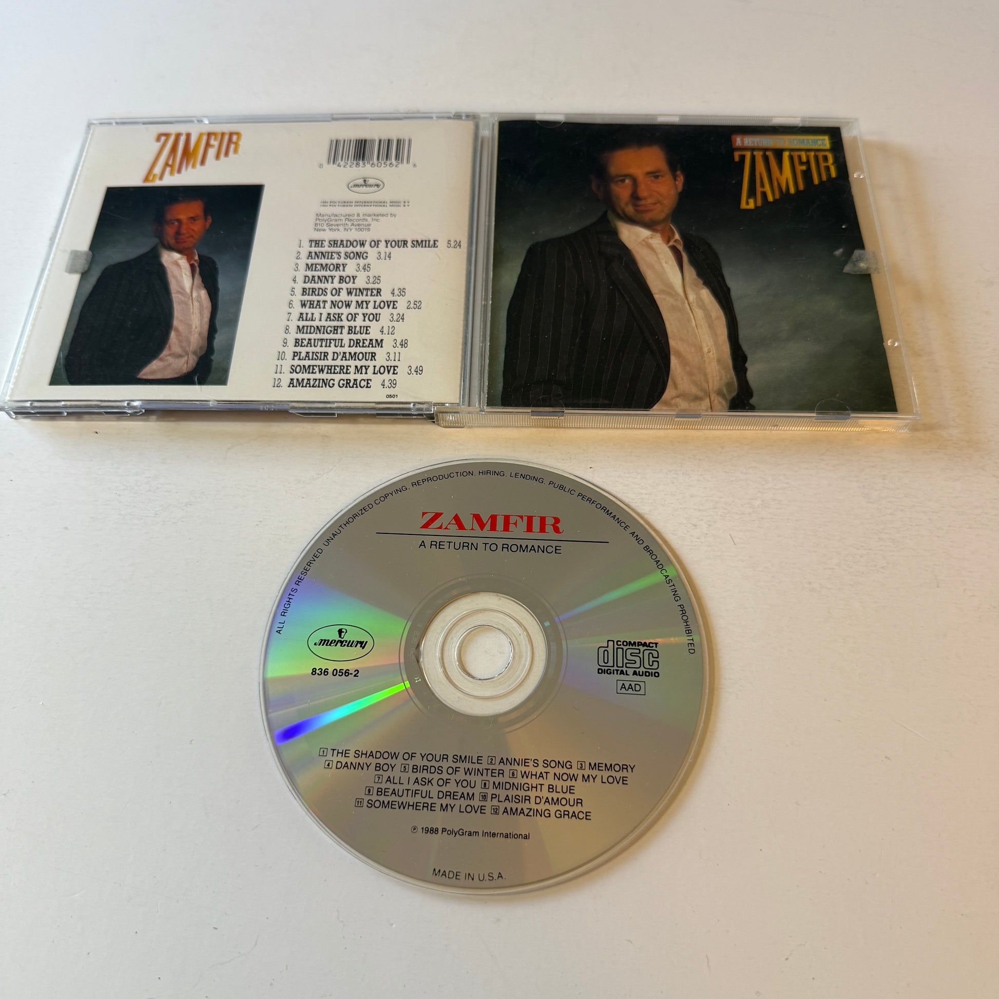 Gheorghe Zamfir A Return To Romance Used CD VG+\VG