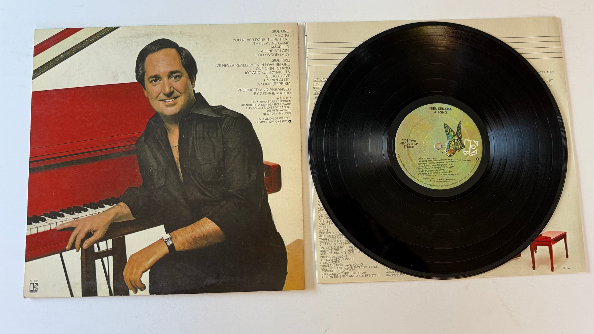 Neil Sedaka A Song Used Vinyl LP VG+\VG+
