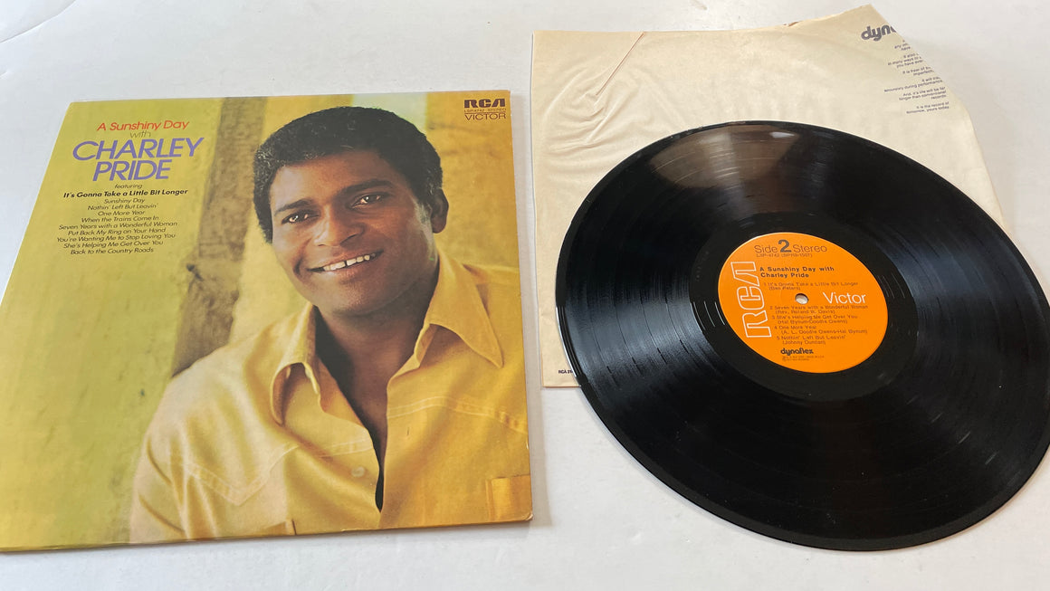 Charley Pride A Sunshiny Day With Charley Pride Used Vinyl LP VG+\VG+