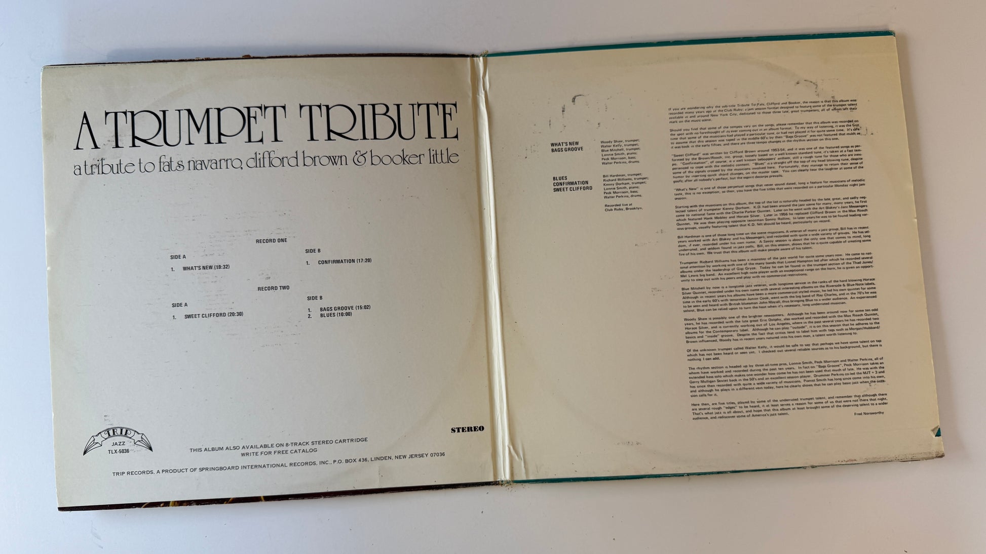 Various A Trumpet Tribute (A Tribute To Fats Navarro, Clifford Brown & Booker Little) Used Vinyl 2LP VG+\G+