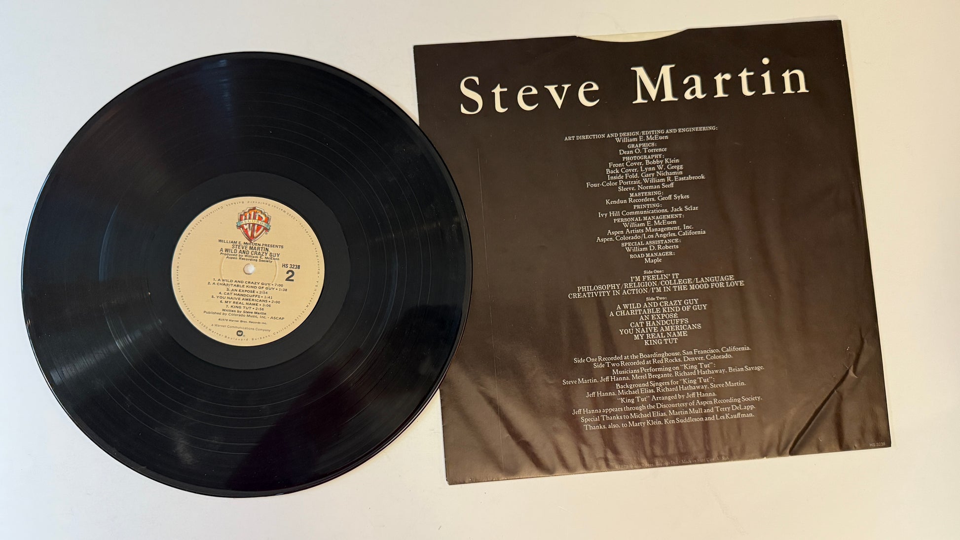 Steve Martin A Wild And Crazy Guy Used Vinyl LP VG+\G+