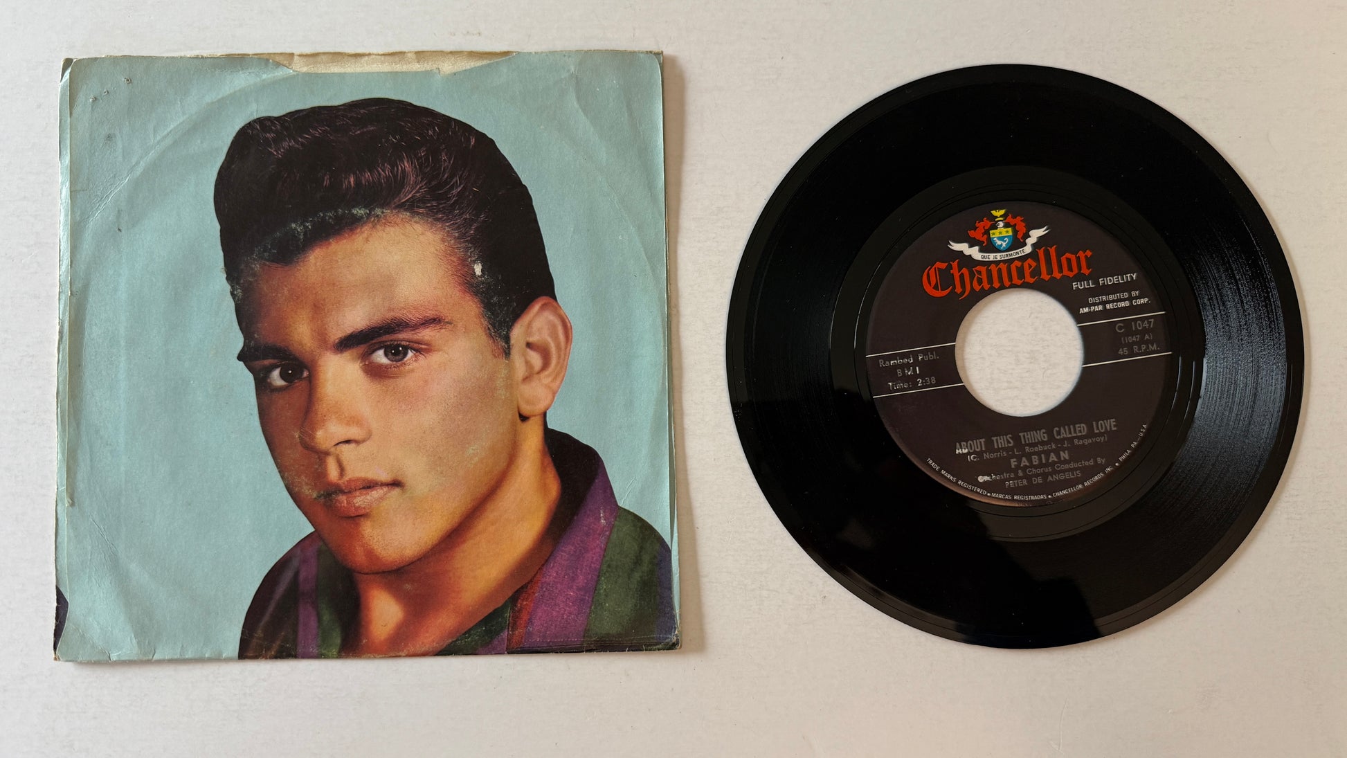 Fabian About This Thing Called Love Used 45 RPM 7" Vinyl VG+\