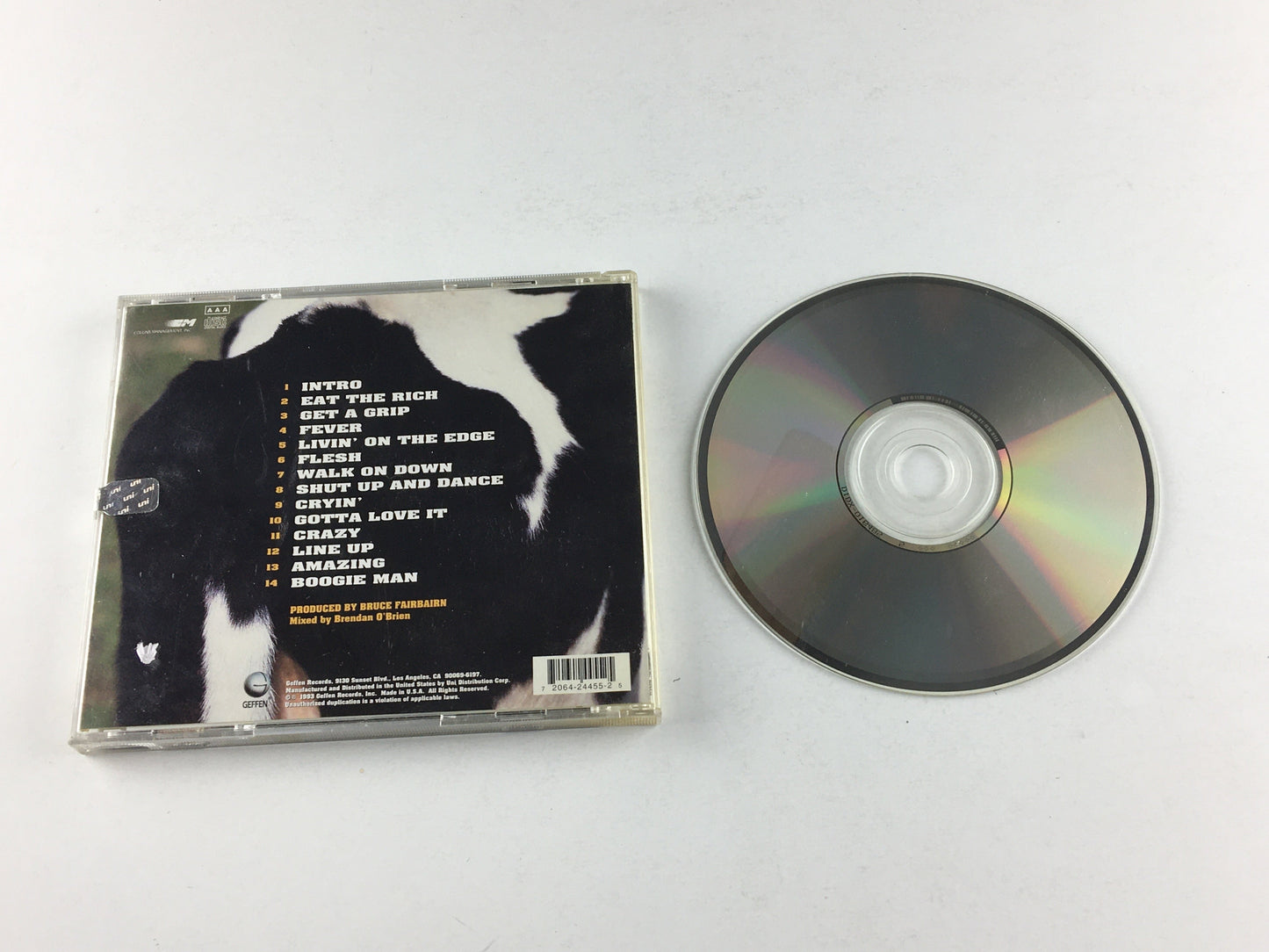 Aerosmith ‎ Get A Grip Used CD VG+\VG+