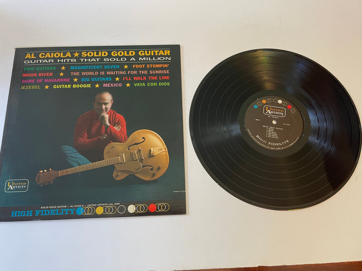 Al Caiola ‎ Solid Gold Guitar Used Vinyl LP VG+\VG