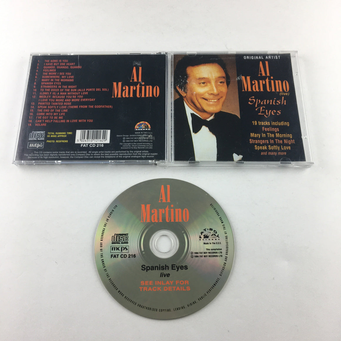 Al Martino Live Spanish Eyes Used CD VG+\VG