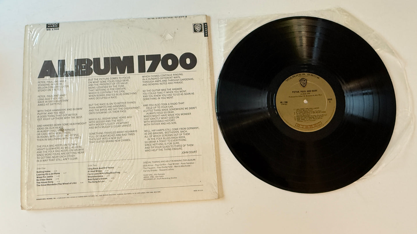 Peter, Paul & Mary Album 1700 Used Vinyl LP VG+\VG+