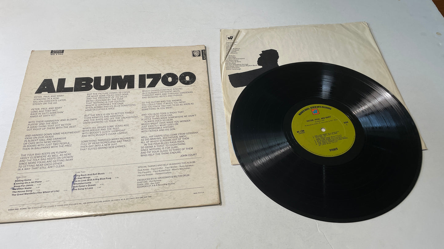 Peter, Paul & Mary Album 1700 Used Vinyl LP VG+\VG