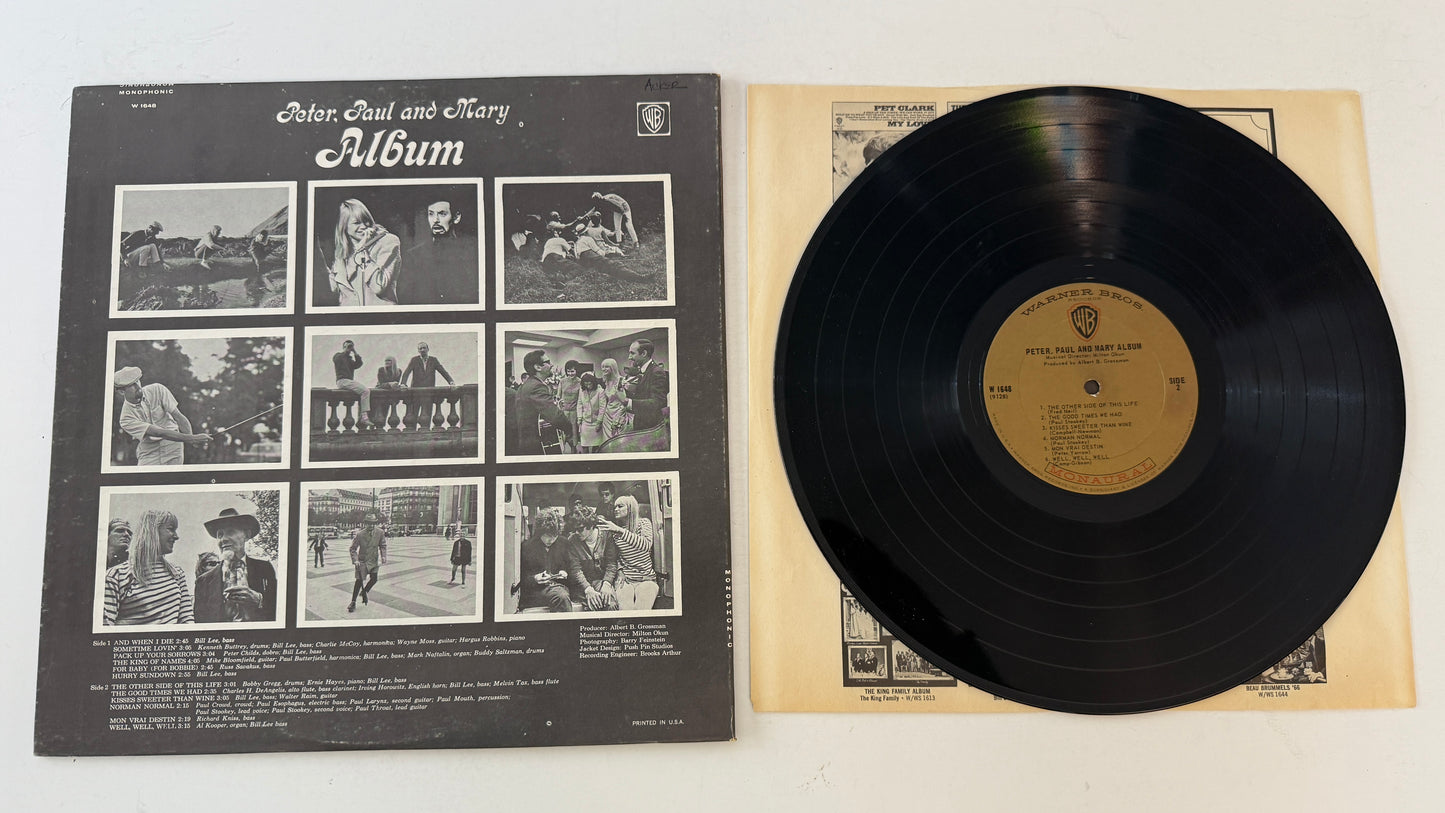 Peter, Paul & Mary Album Used Vinyl LP VG+\VG