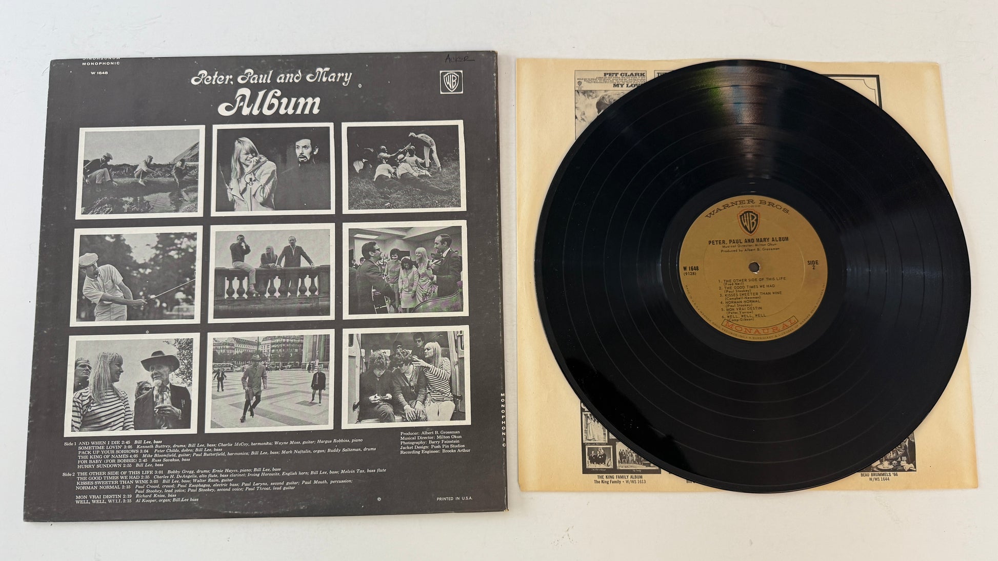 Peter, Paul & Mary Album Used Vinyl LP VG+\VG