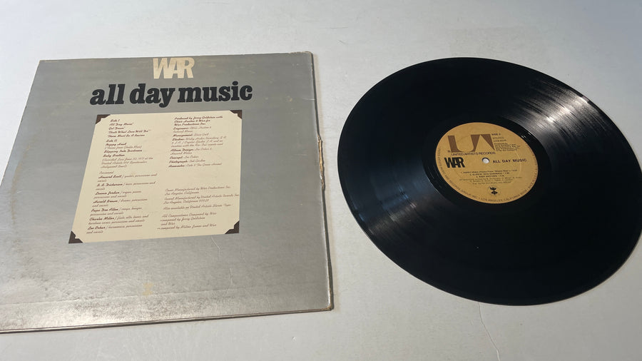 War All Day Music Used Vinyl LP VG+\G+