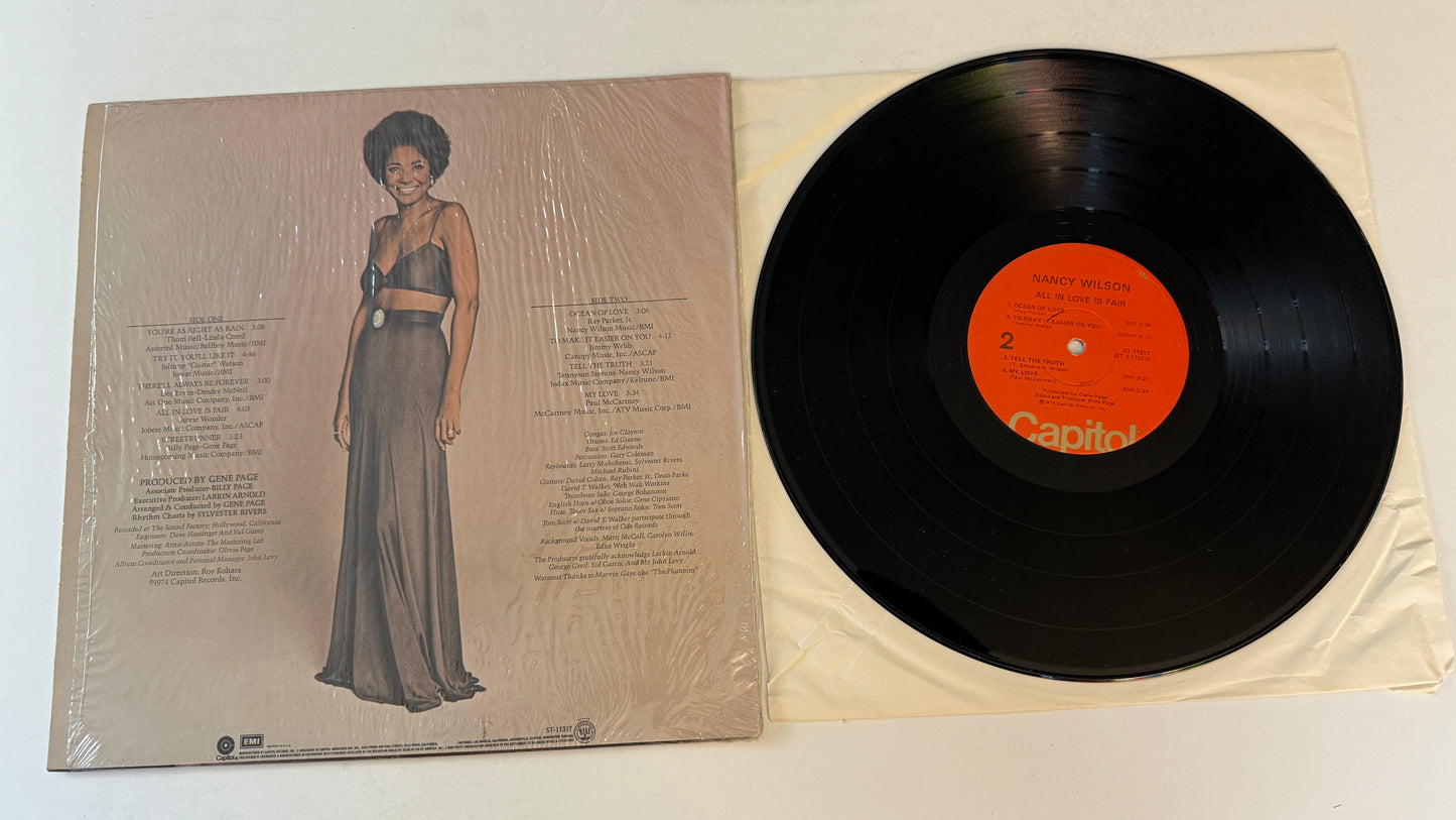 Nancy Wilson All In Love Is Fair Used Vinyl LP VG+\VG+