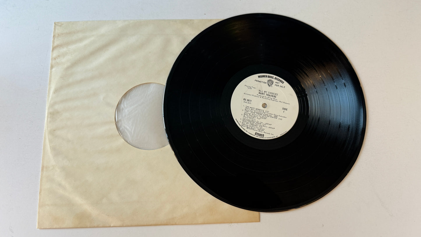 Mary Travers All My Choices Used Vinyl LP VG\G+
