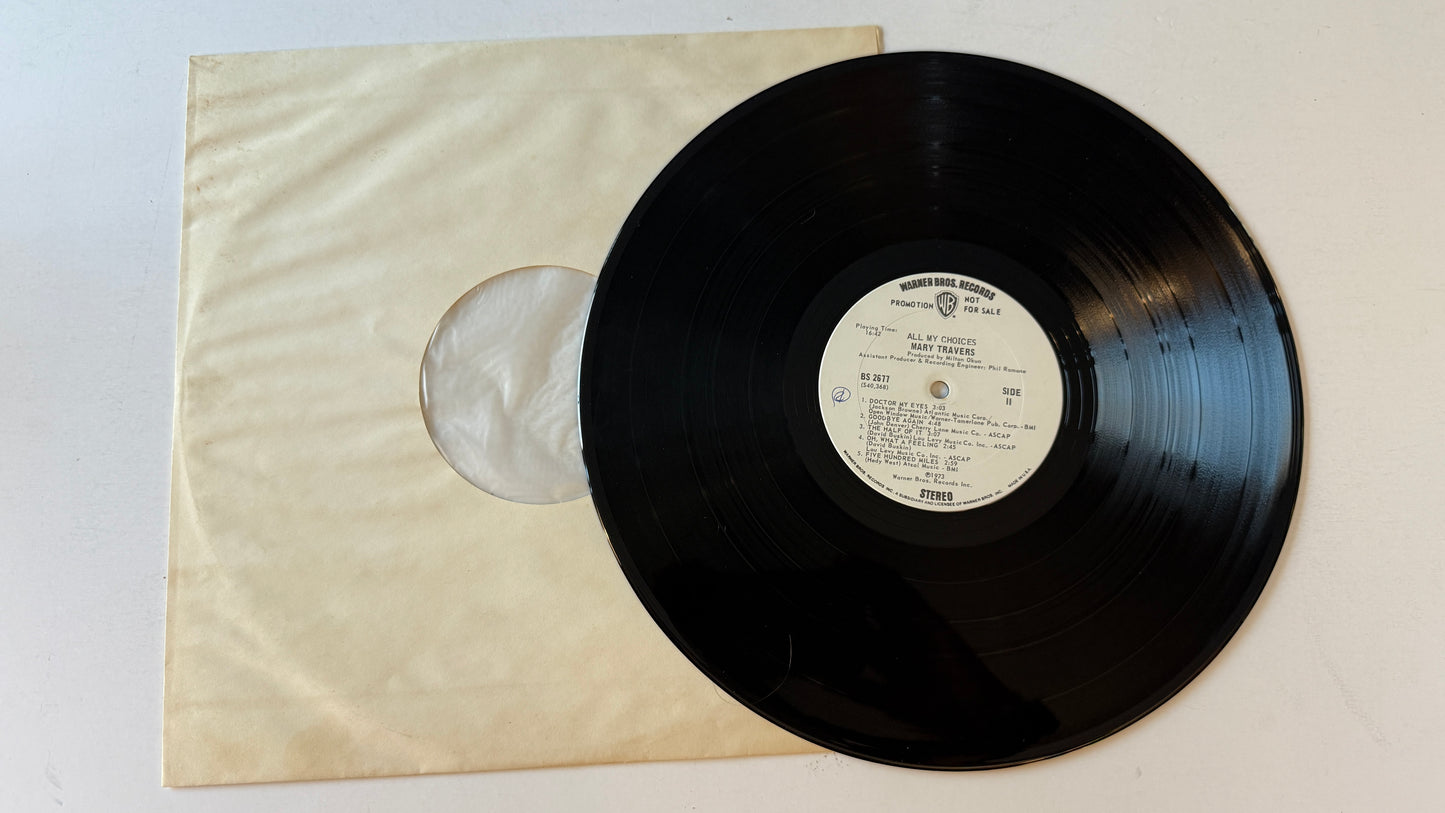 Mary Travers All My Choices Used Vinyl LP VG\G+