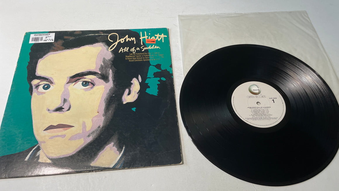 John Hiatt All Of A Sudden Used Vinyl LP VG+\G+