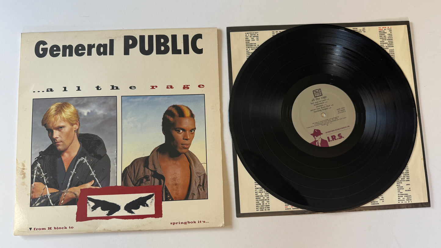 General Public ...All The Rage Used Vinyl LP VG+\VG