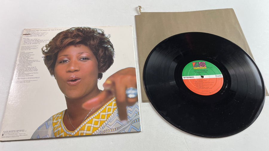 Aretha Franklin Almighty Fire Used Vinyl LP VG+\VG