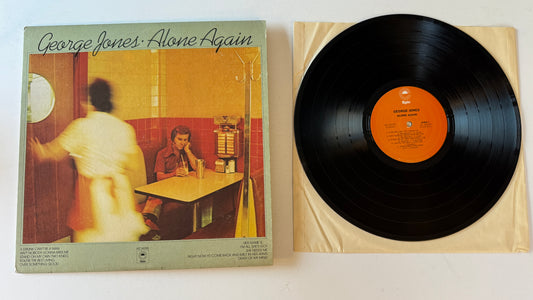George Jones Alone Again Used Vinyl LP VG+\VG