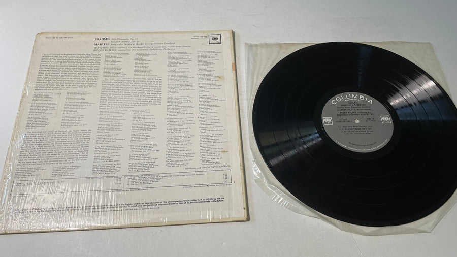 Johannes Brahms Alto Rhapsody / Song Of Destiny / Songs Of A Wayfarer Used Vinyl LP VG+\VG+