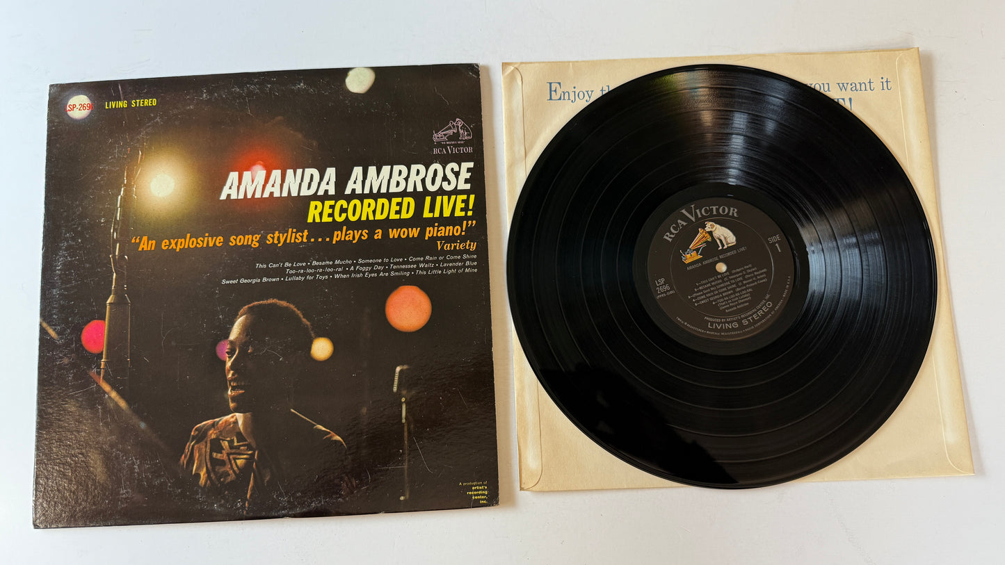 Amanda Ambrose Amanda Ambrose Recorded Live! Used Vinyl LP VG+\VG