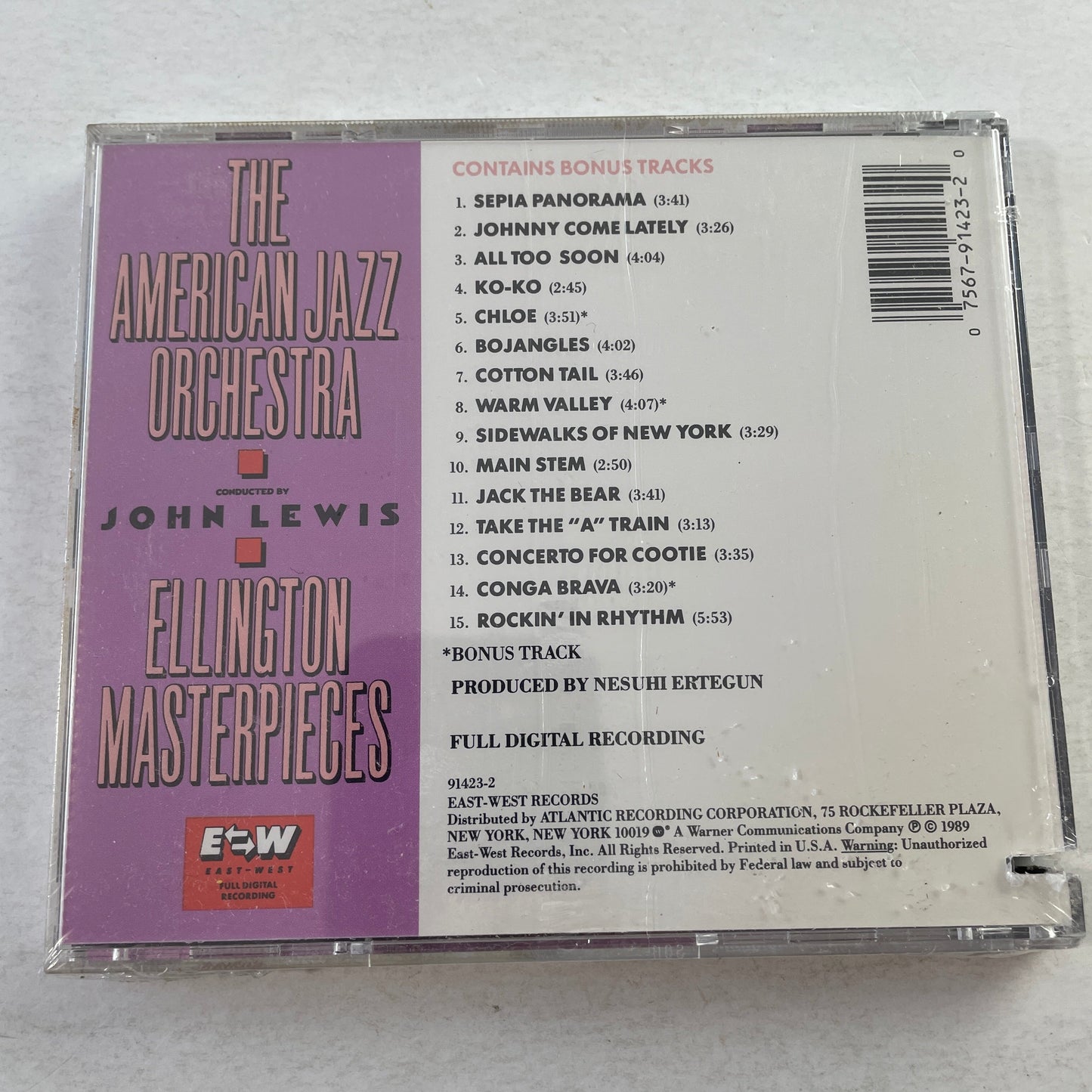 American Jazz Orchestra John Lewis Ellington Masterpieces Used CD M\VG+