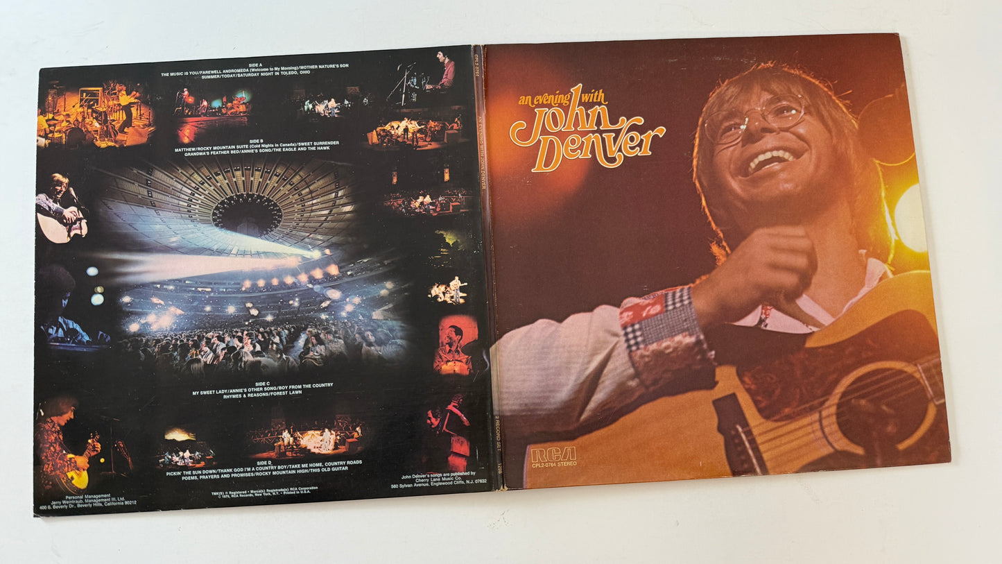 John Denver An Evening With John Denver Used Vinyl 2LP VG+\VG