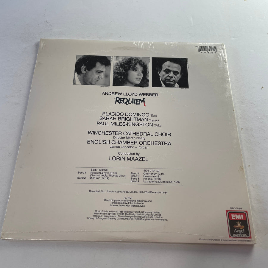 Andrew Lloyd Webber Placido Domingo Requiem New Vinyl LP M\NM