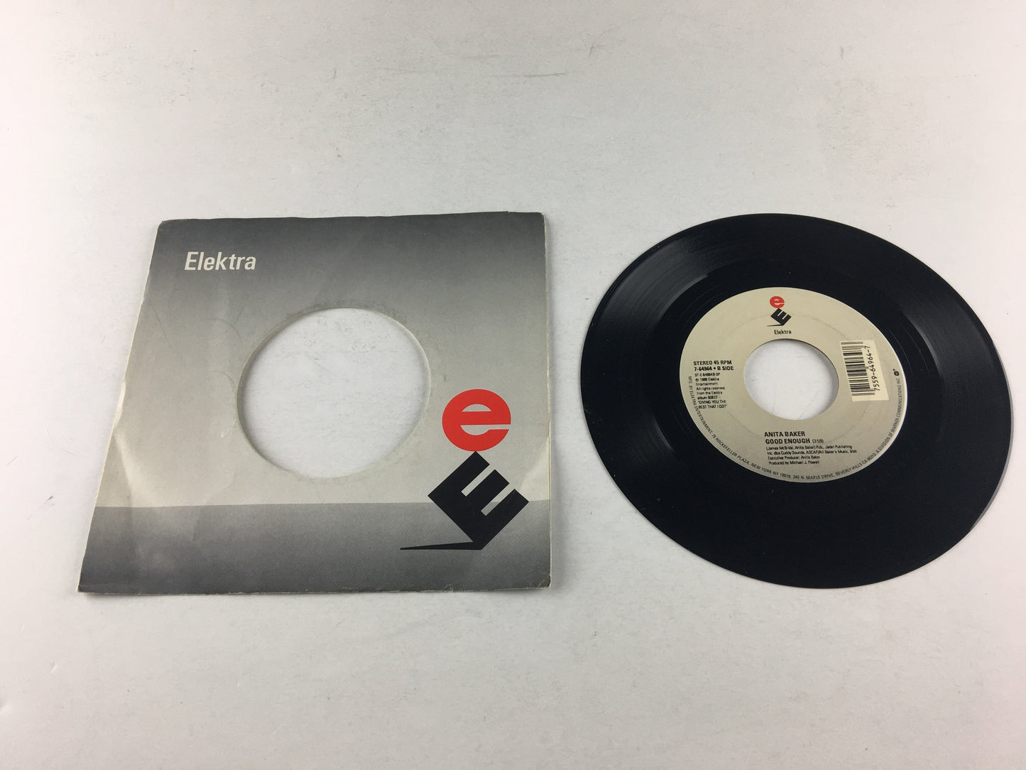 Anita Baker Talk To Me \ Good Enough Used 45 RPM 7" Vinyl VG+\VG+