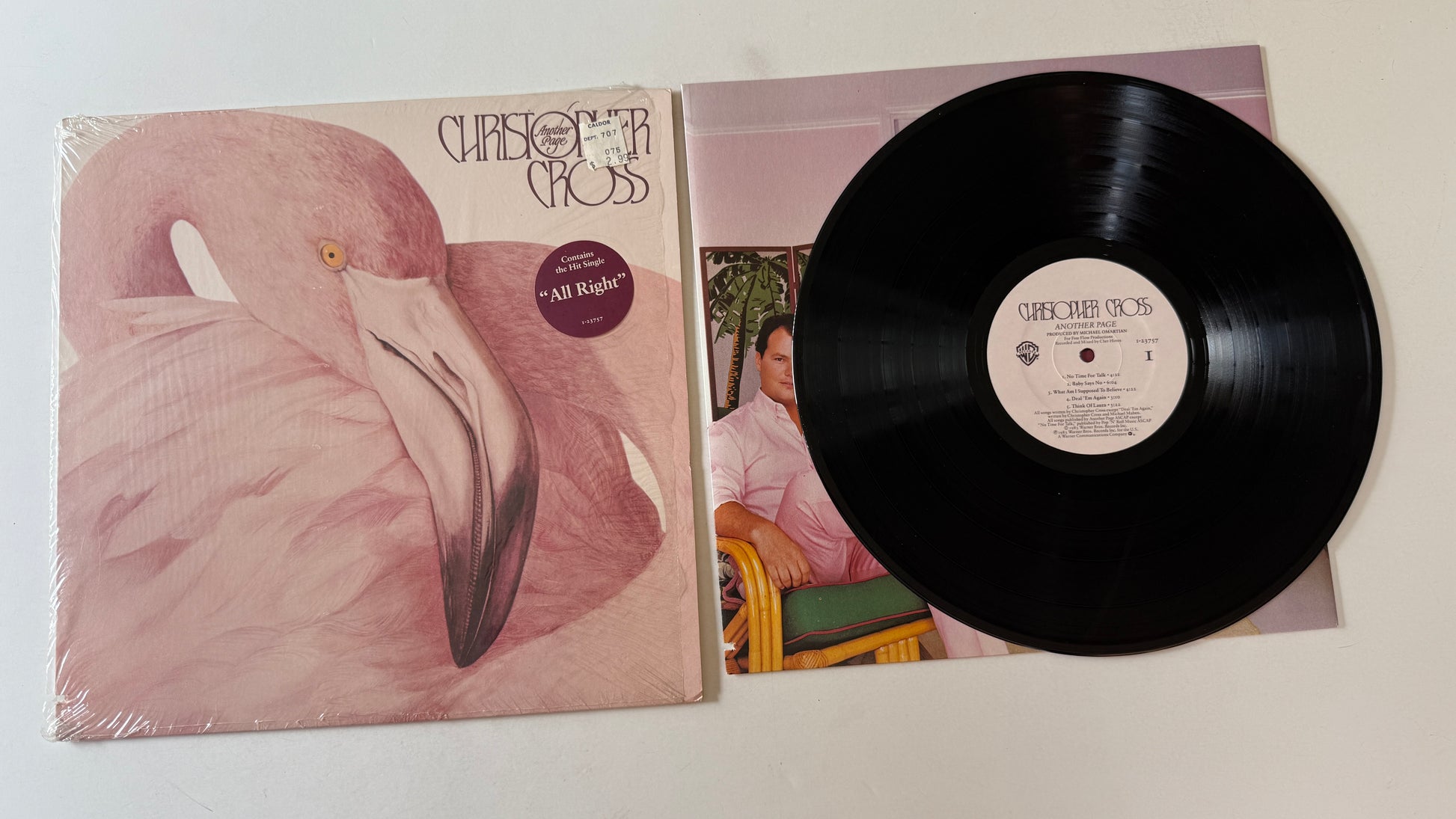Christopher Cross Another Page Used Vinyl LP VG+\VG+