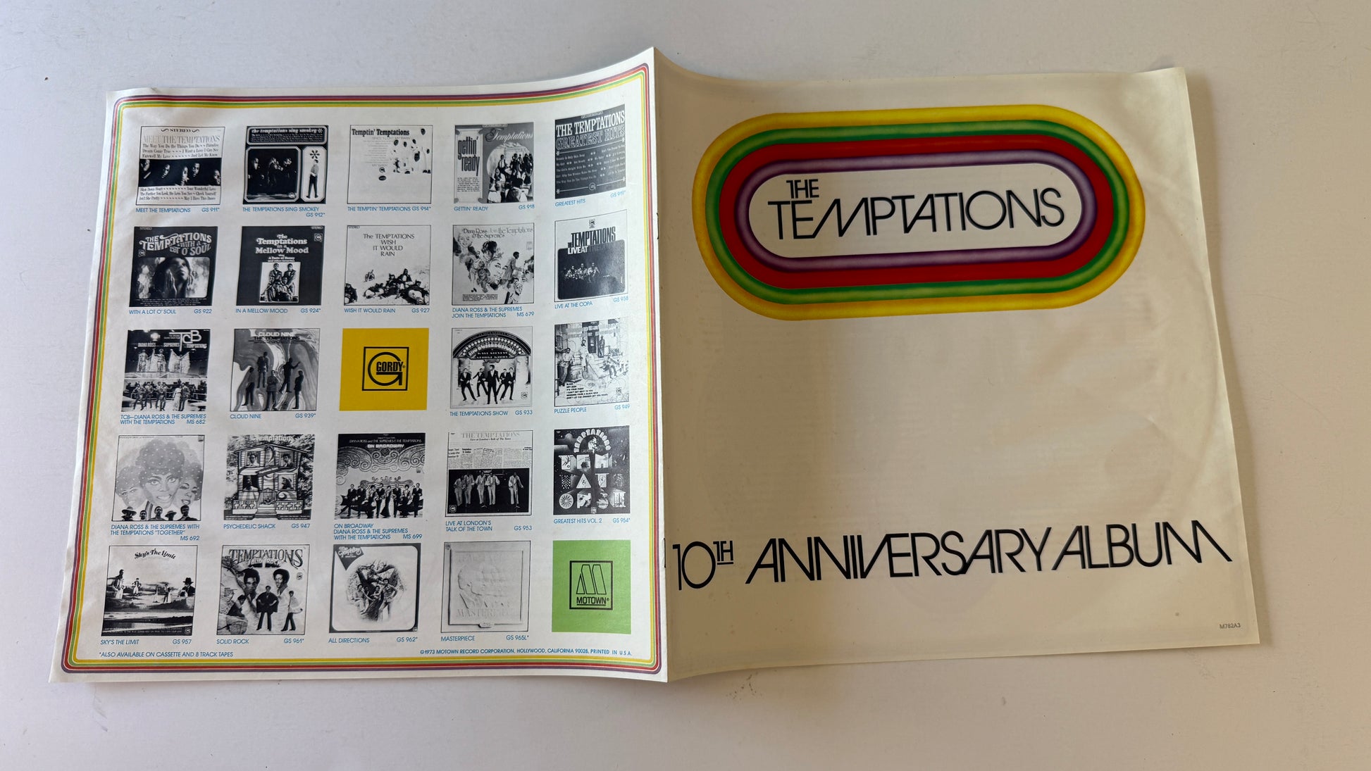 The Temptations Anthology 10th Anniversary Special Used Vinyl 3LP VG+\VG