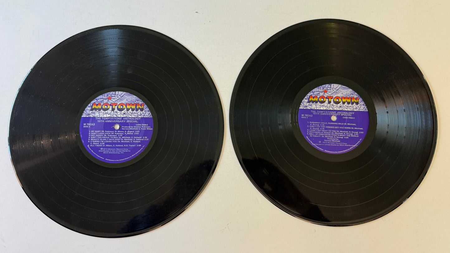 The Temptations Anthology 10th Anniversary Special Used Vinyl 3LP VG+\VG