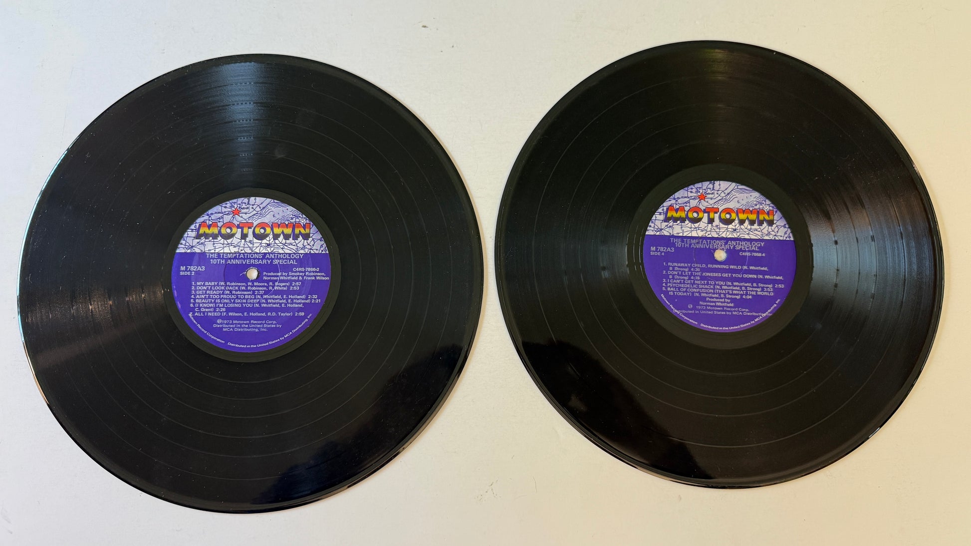 The Temptations Anthology 10th Anniversary Special Used Vinyl 3LP VG+\VG