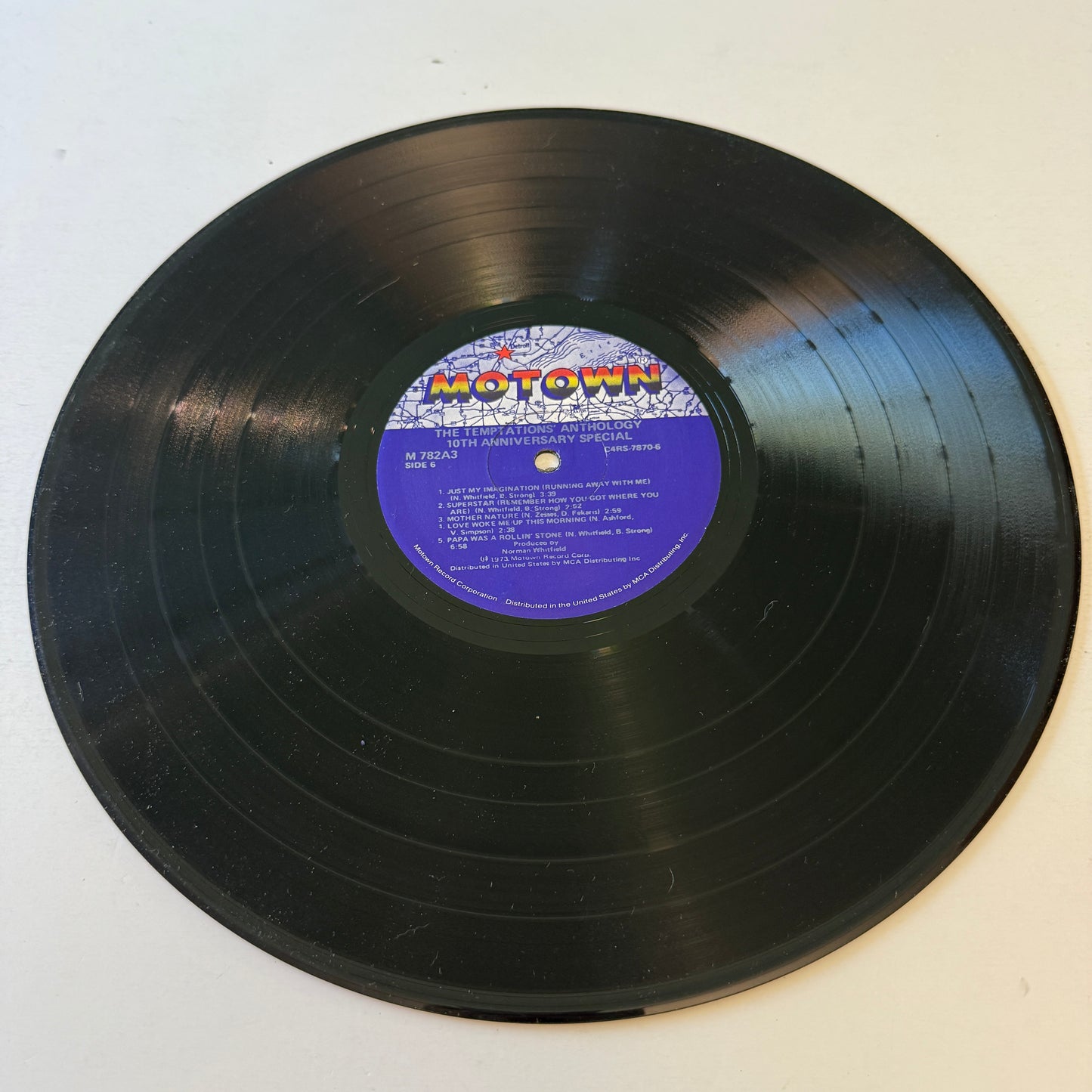 The Temptations Anthology 10th Anniversary Special Used Vinyl 3LP VG+\VG