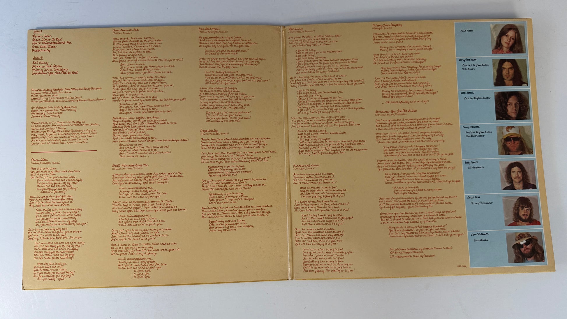 Rossington Collins Band Anytime, Anyplace, Anywhere Used Vinyl LP VG+\VG