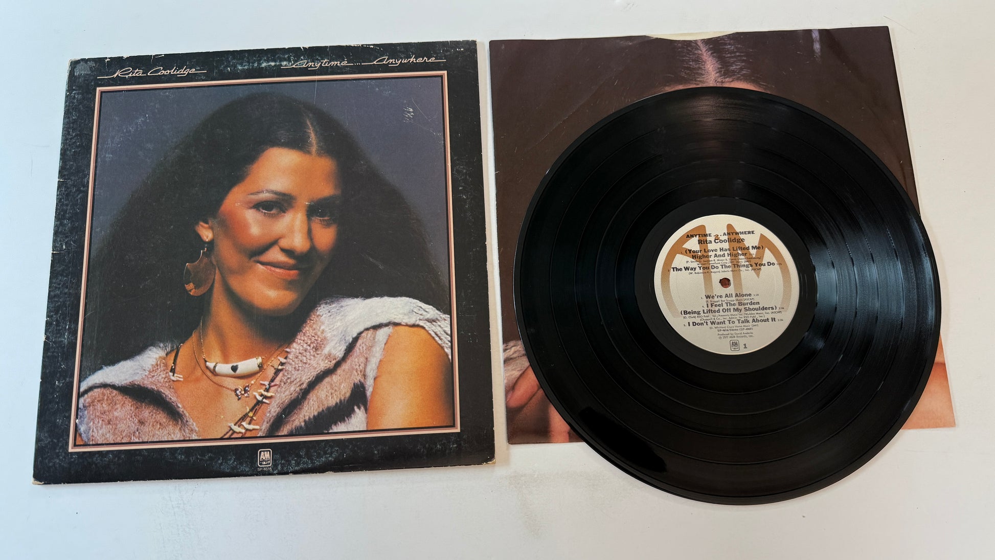 Rita Coolidge Anytime... Anywhere Used Vinyl LP VG+\G+
