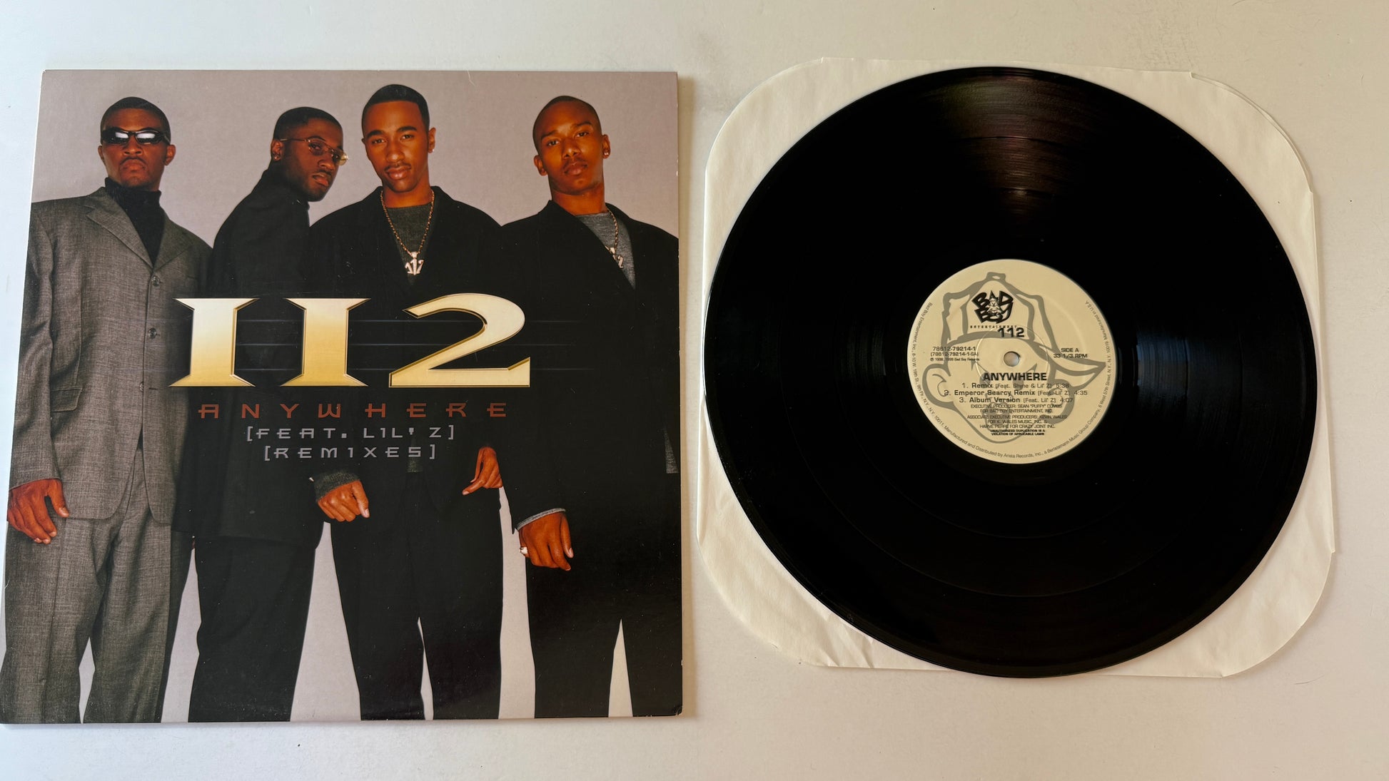 112 Anywhere 12" Used Vinyl Single VG+\VG+