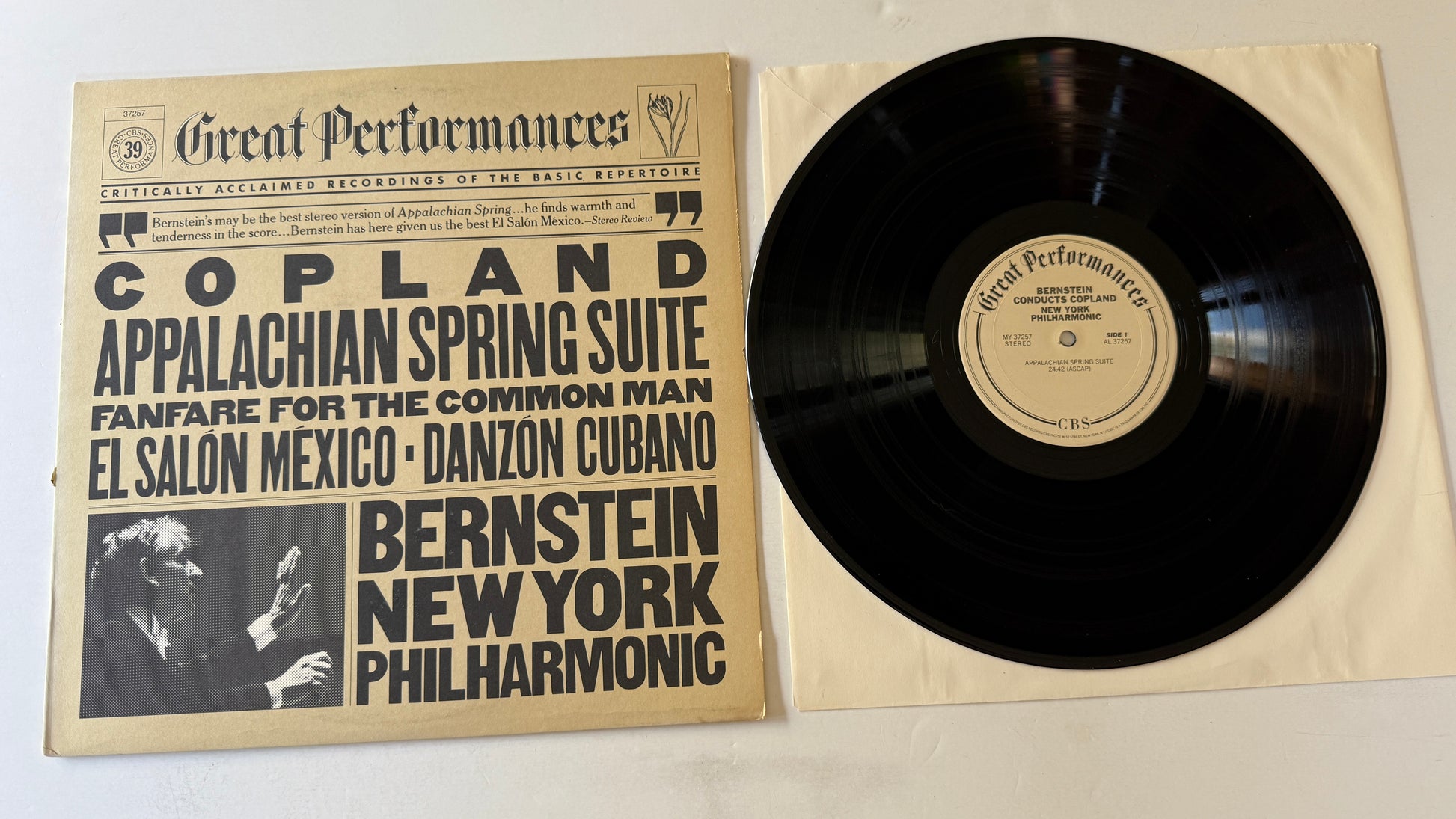 Aaron Copland Appalachian Spring Suite / Fanfare For The Common Man / El Salón México / Danzón Cubano Used Vinyl LP VG+\VG