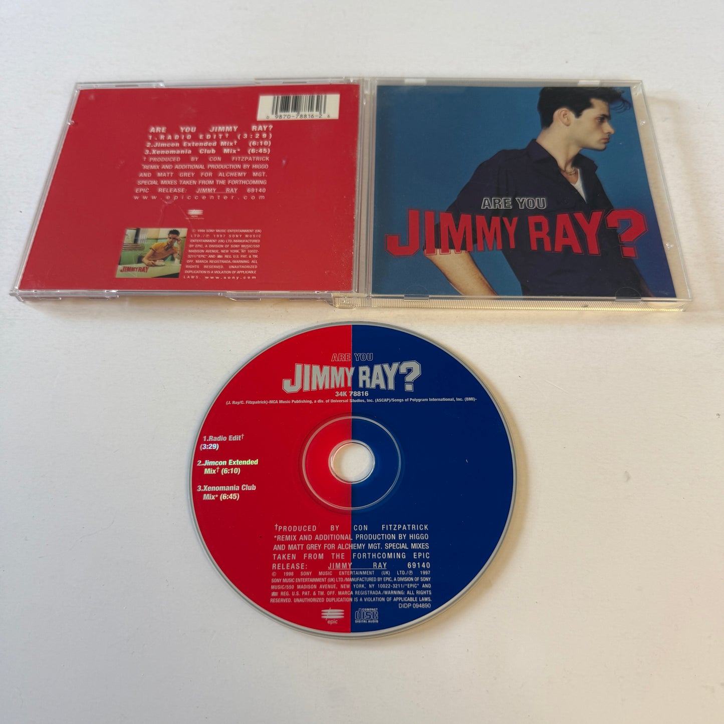 Jimmy Ray Are You Jimmy Ray? Used CD Single VG+\VG+
