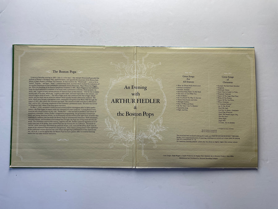 Arthur Fiedler And The Boston Pops An Evening With Arthur Fiedler And The Boston Pops Used Vinyl LP VG+\G+