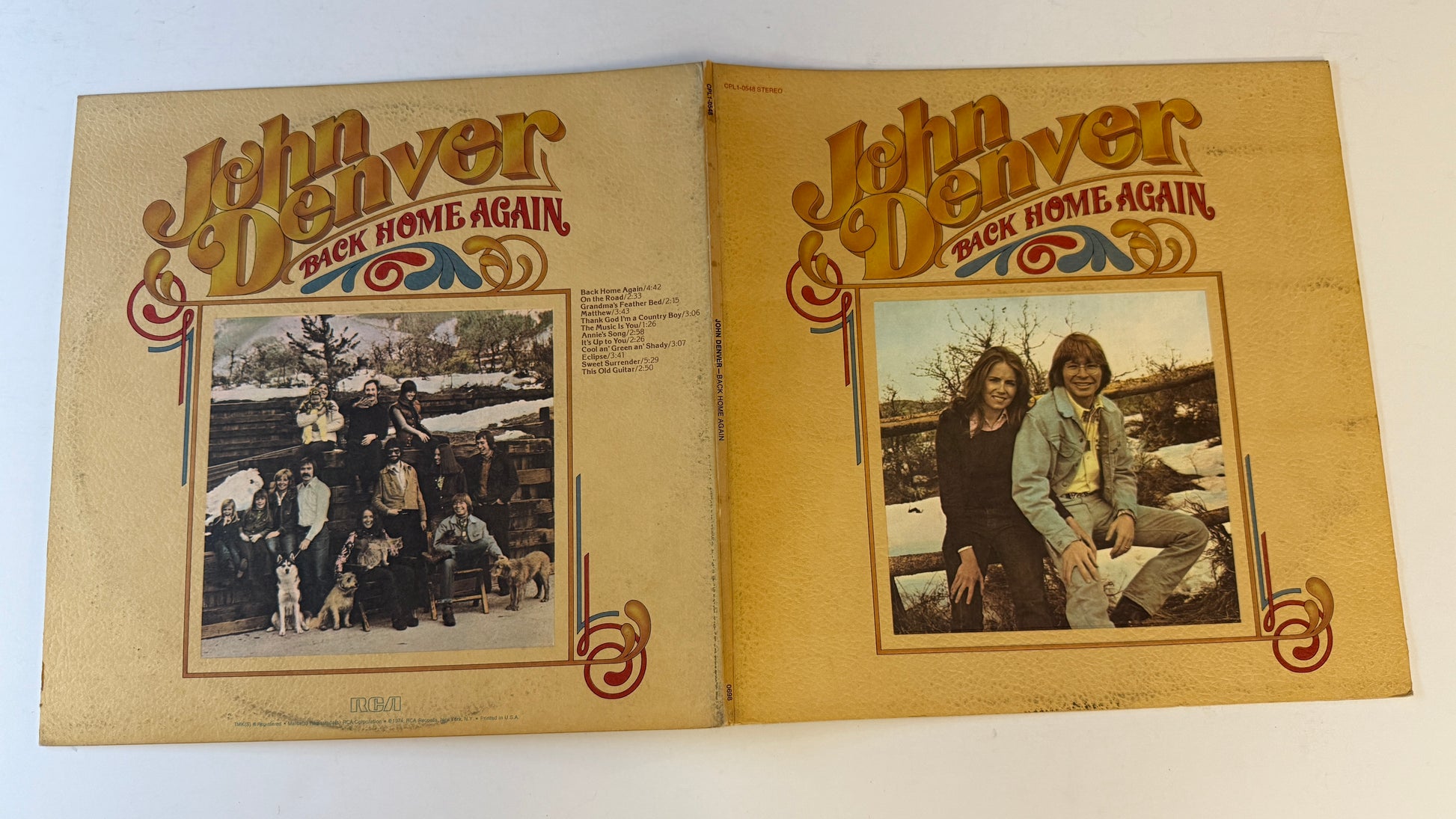John Denver Back Home Again Used Vinyl LP VG+\VG+