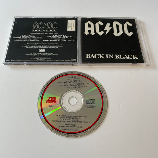 AC/DC Back In Black Used CD VG+\VG