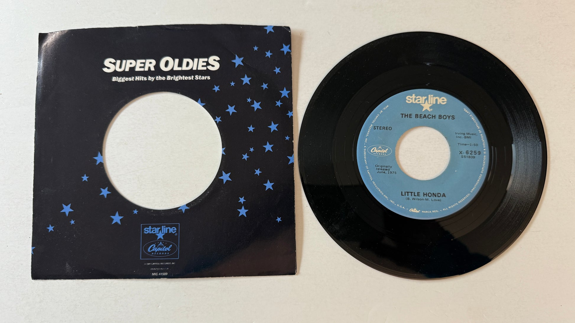 The Beach Boys Barbara Ann / Little Honda Used 45 RPM 7" Vinyl VG+\