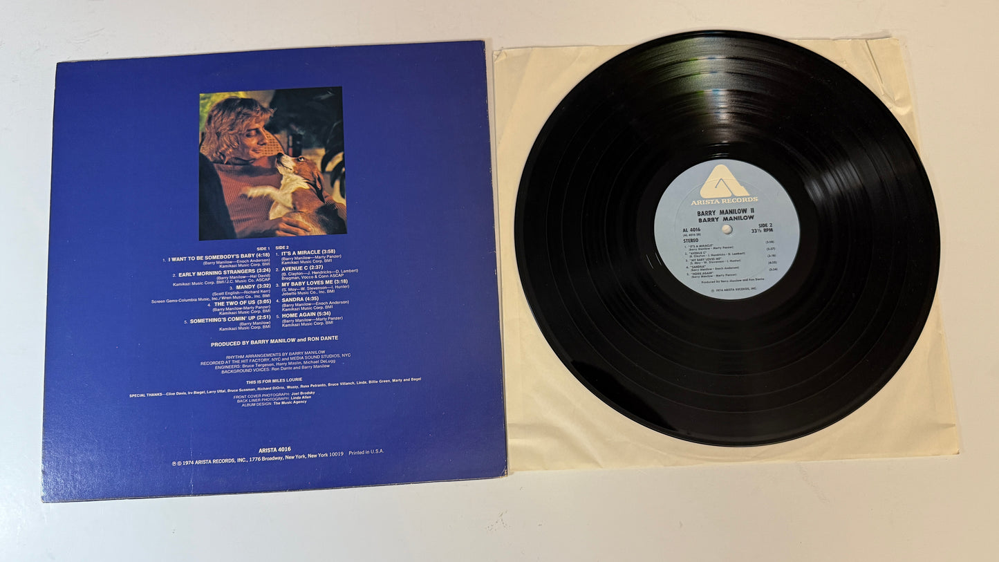 Barry Manilow Barry Manilow II Used Vinyl LP VG+\VG