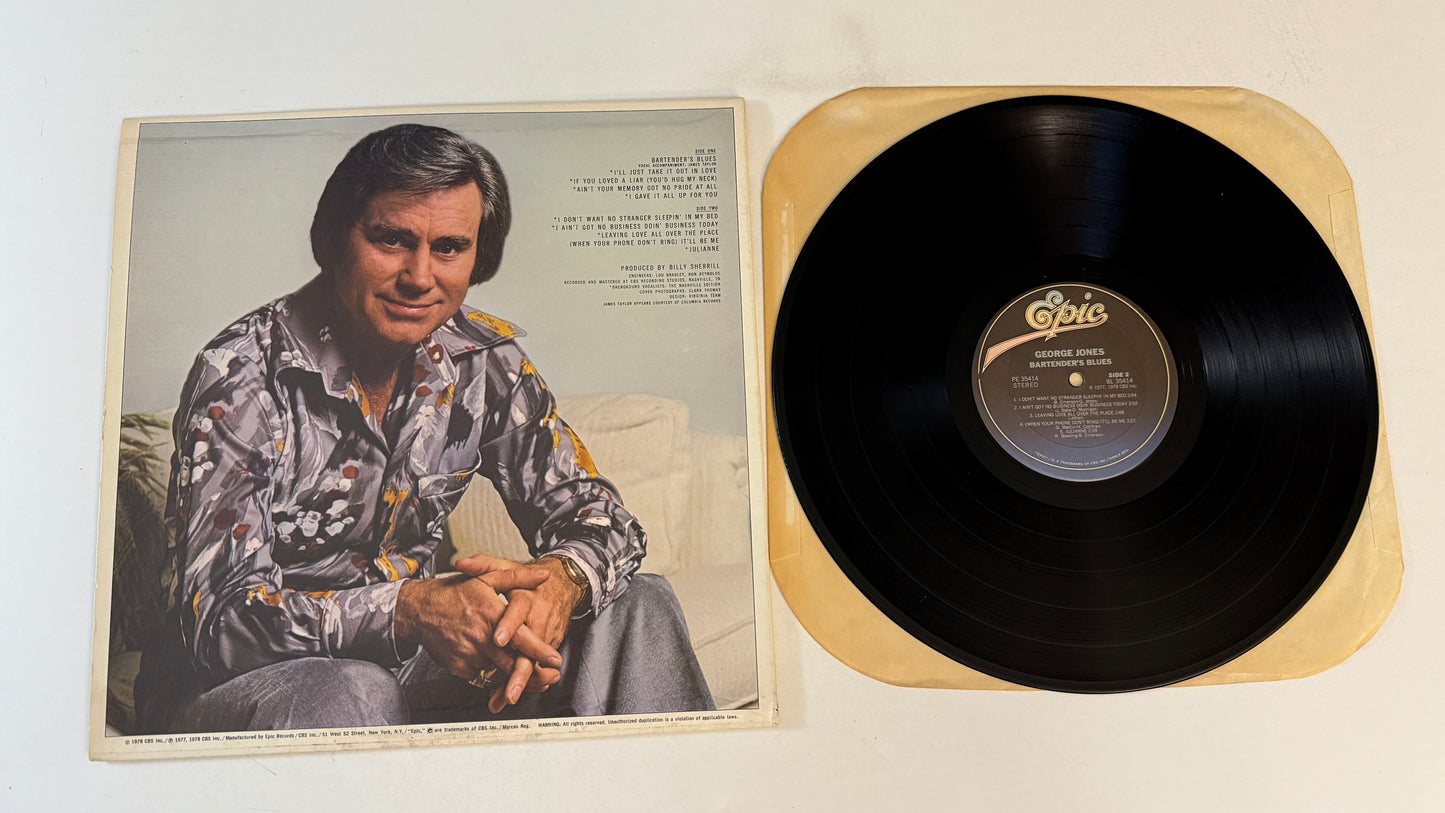 George Jones Bartender's Blues Used Vinyl LP VG+\VG+